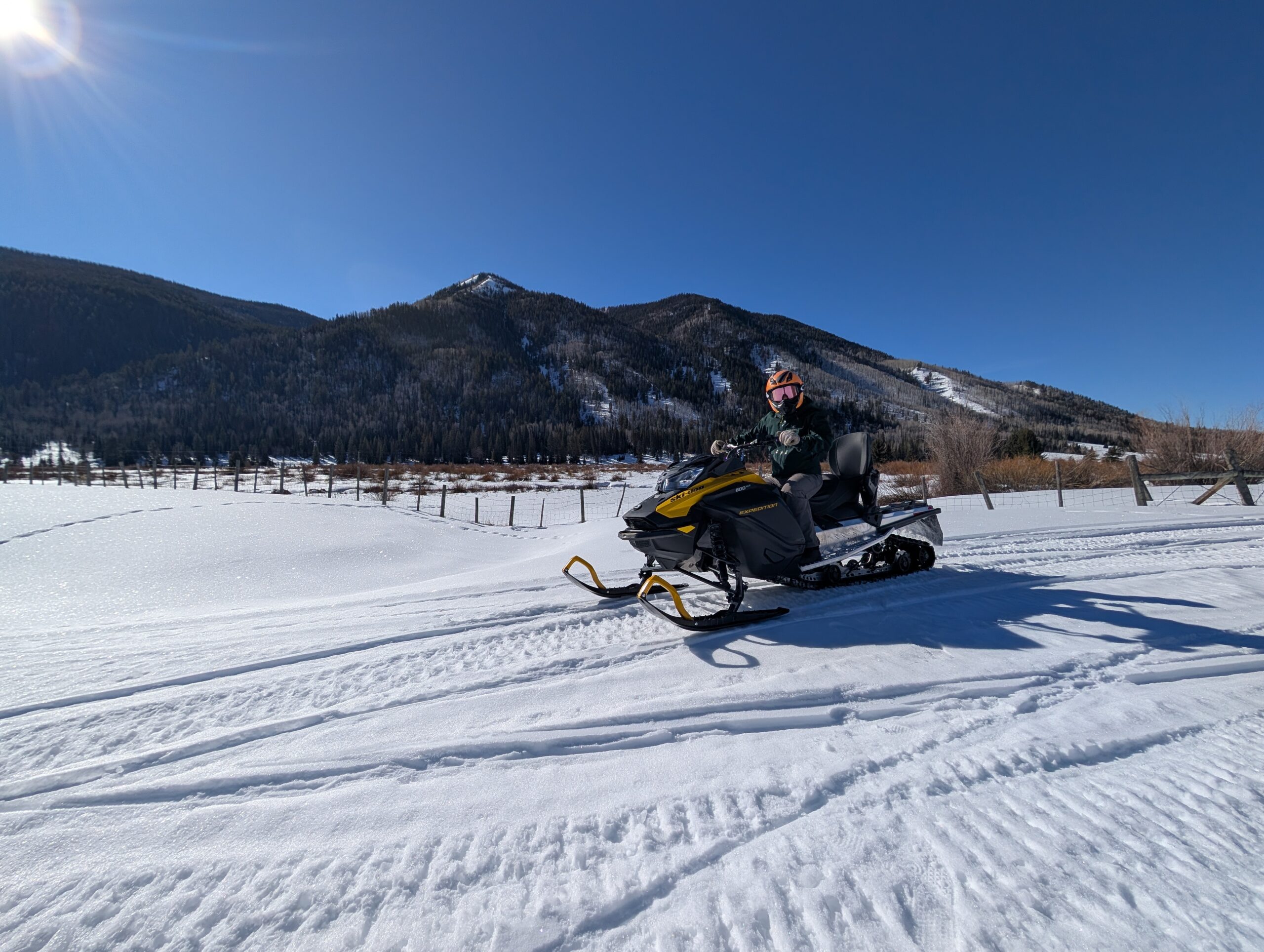 Snowmobiling in the Uintas